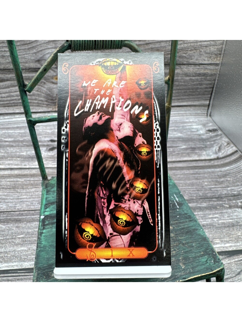 Rare VTG Rock N Roll Tarot Card Queen We Are The Champions Six Card HTF